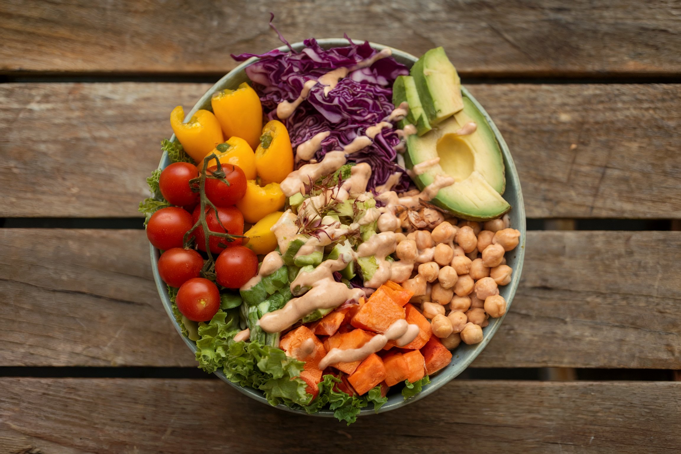 A bowl of a healthy salad
