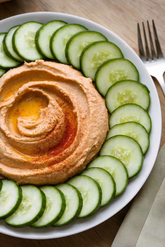 Cucumber and Hummus