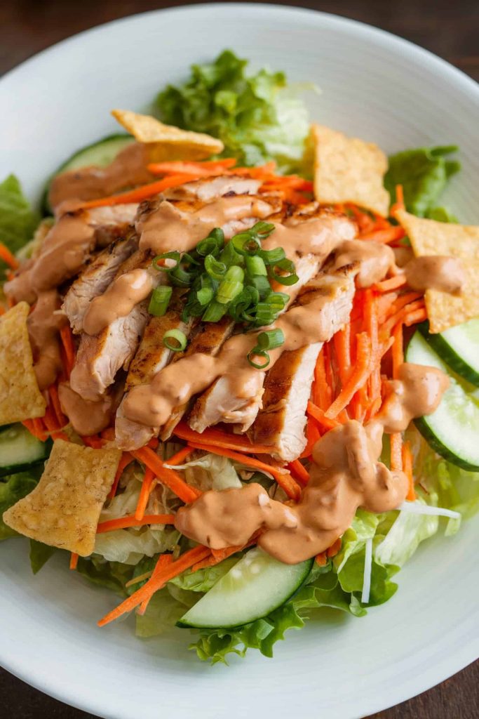 Asian Chicken Salad With Peanut Dressing