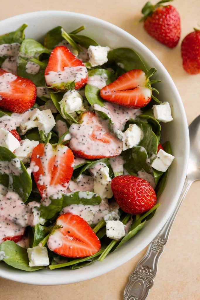 Strawberry Spinach Salad With Poppy Seed Dressing