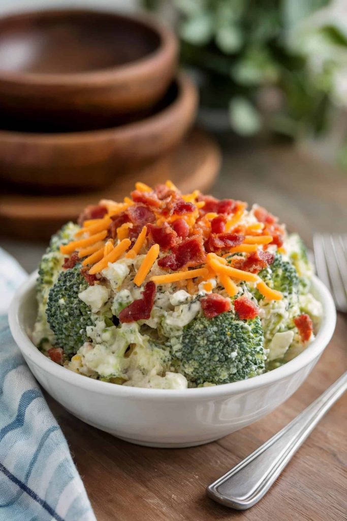 Broccoli Salad With Bacon and Cheddar