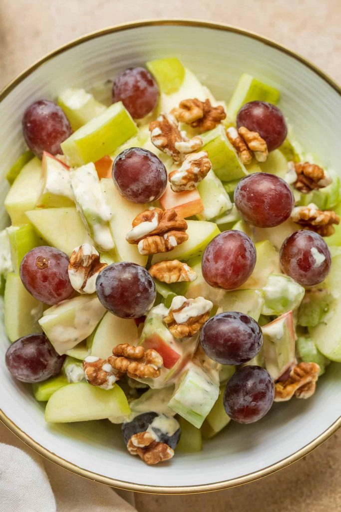 Waldorf Salad With Grapes and Walnuts