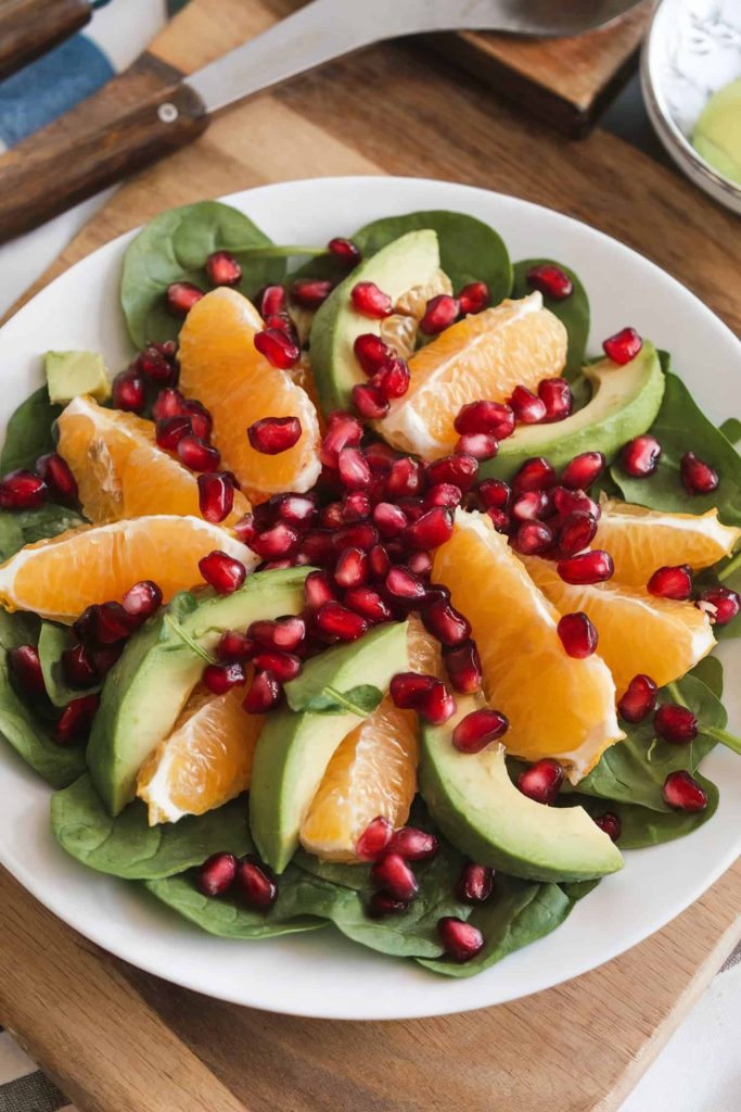 Winter Citrus Salad With Avocado and Pomegranate Seeds