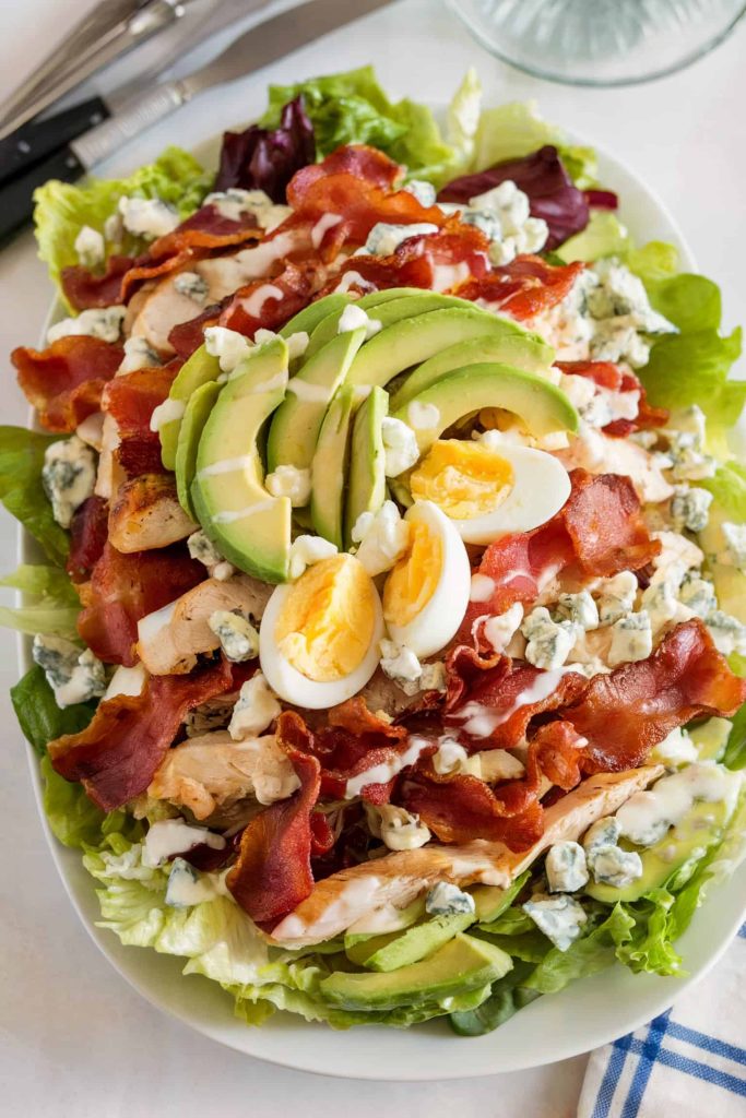 Cobb Salad With Hard-Boiled Eggs and Avocado