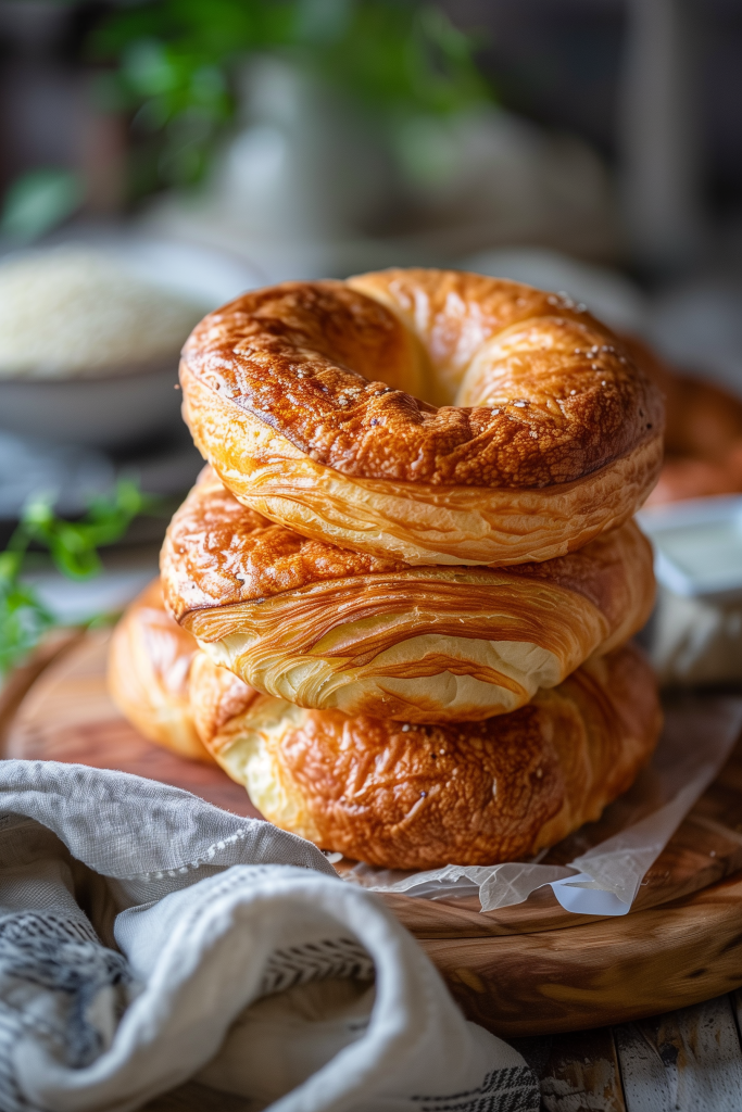 Low-Carb Croissant Bagels