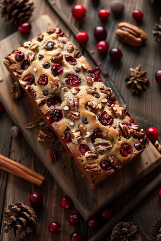 Chocolate Chip Cranberry Pecan Bread