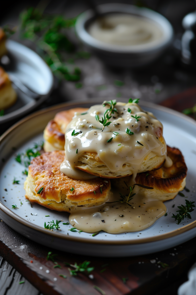 Keto Biscuits and Gravy