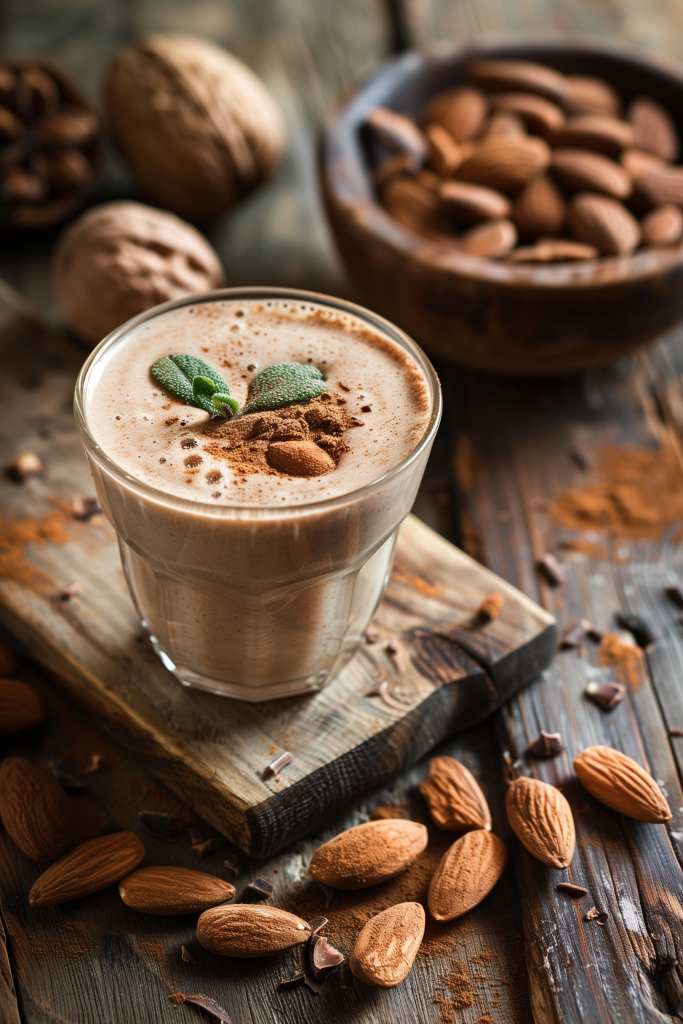 Keto Cinnamon Almond Butter Breakfast Shake