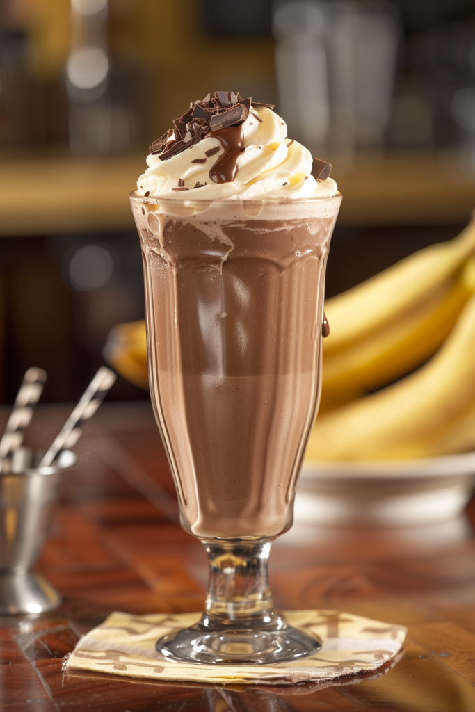 Banana Chocolate Milkshake Recipe