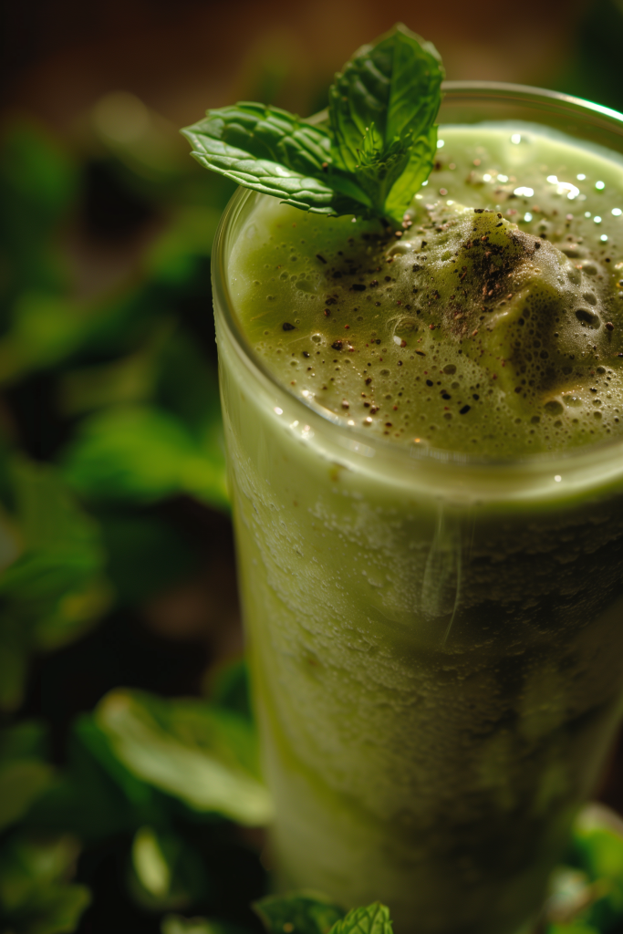 Green Keto Smoothie Recipe with Avocado and MintGreen Keto Smoothie Recipe with Avocado and Mint