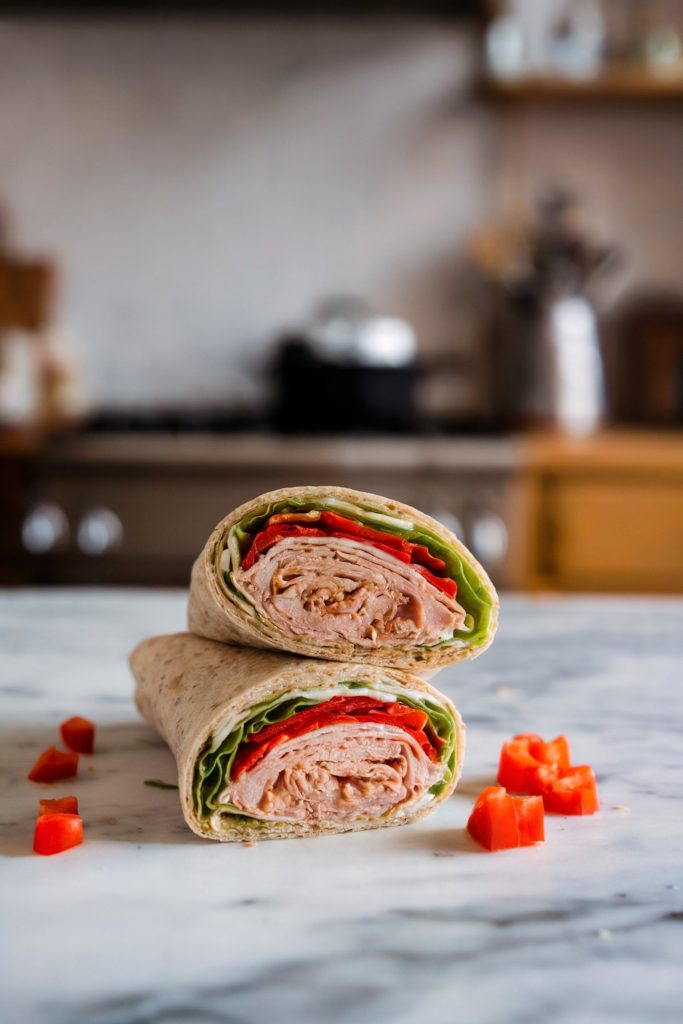 Turkey and Hummus Wrap