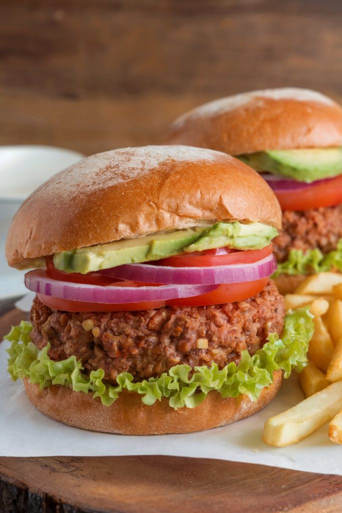 Veggie Burger on a Whole-Wheat Bun