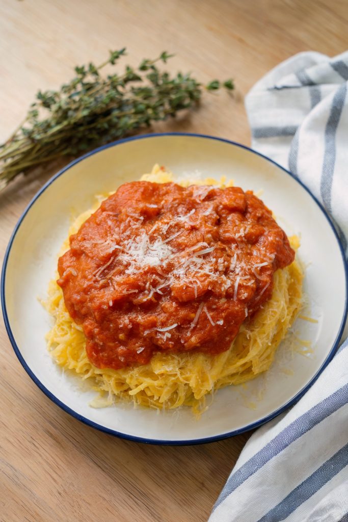 Spaghetti Squash with Marinara Sauce