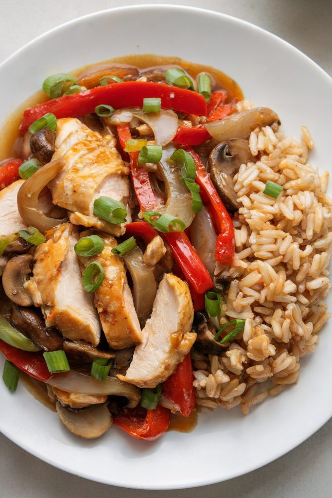 Chicken Stir-Fry with Brown Rice