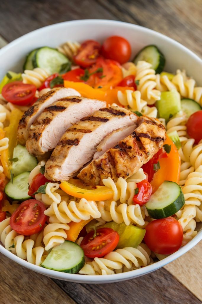 Pasta Salad with Grilled Chicken