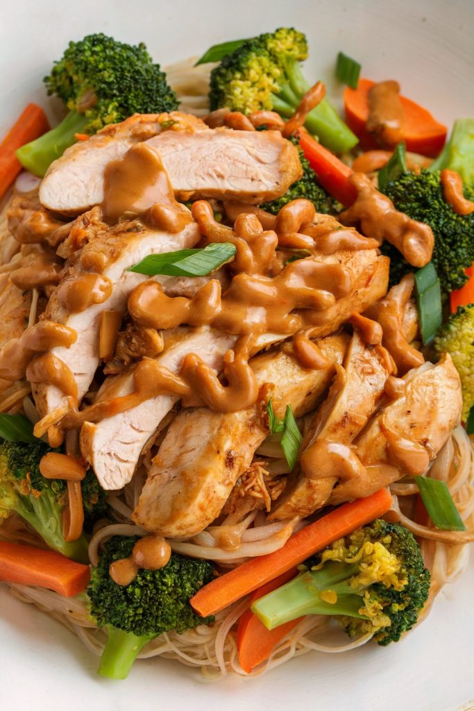 Chicken Stir-Fry with Peanut Sauce