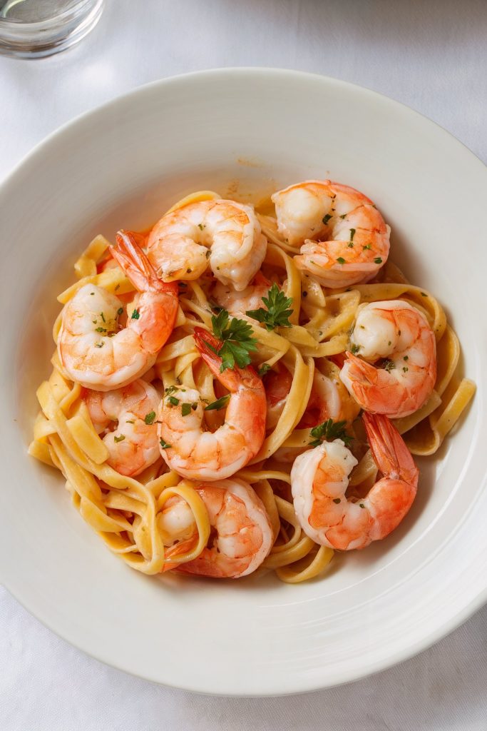 Shrimp Scampi with Linguine