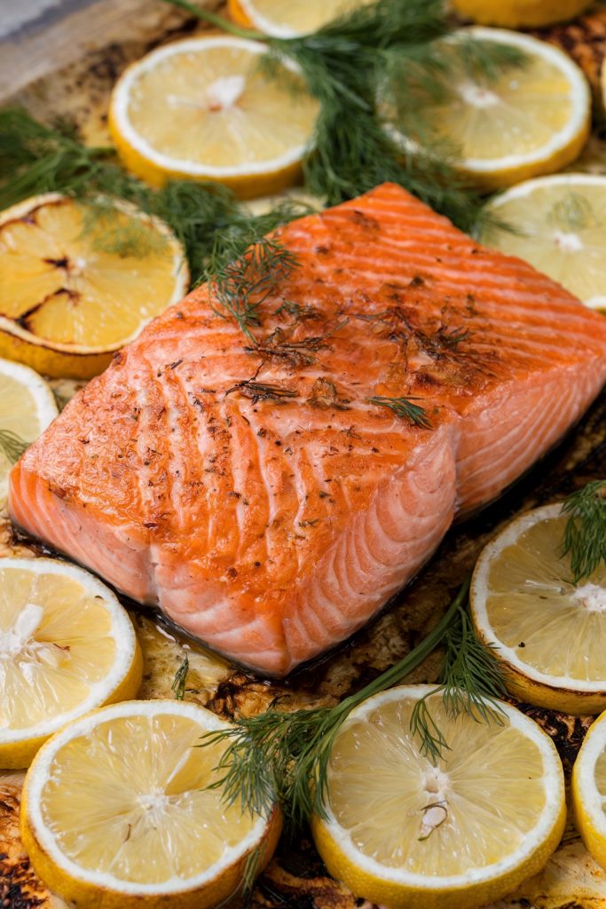 Baked Salmon with Lemon and Dill