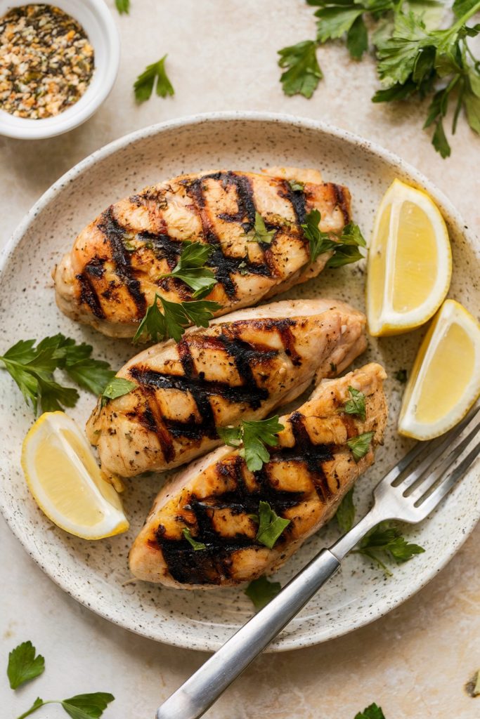 Grilled Chicken with Lemon Herb Marinade
