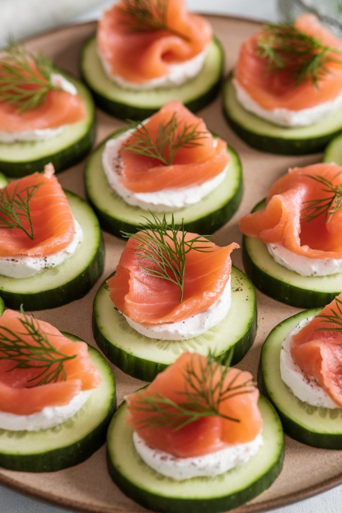 Smoked Salmon and Cucumber Bites