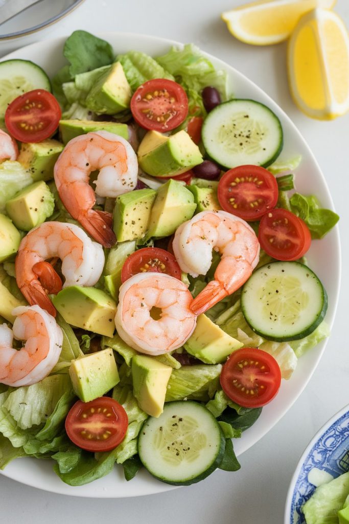Shrimp and Avocado Salad with Lemon Vinaigrette