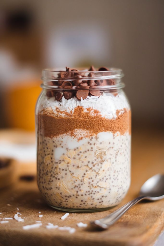 Chocolate Chip Coconut Overnight Oats