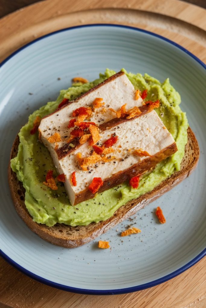 Avocado Toast with Smoked Tofu