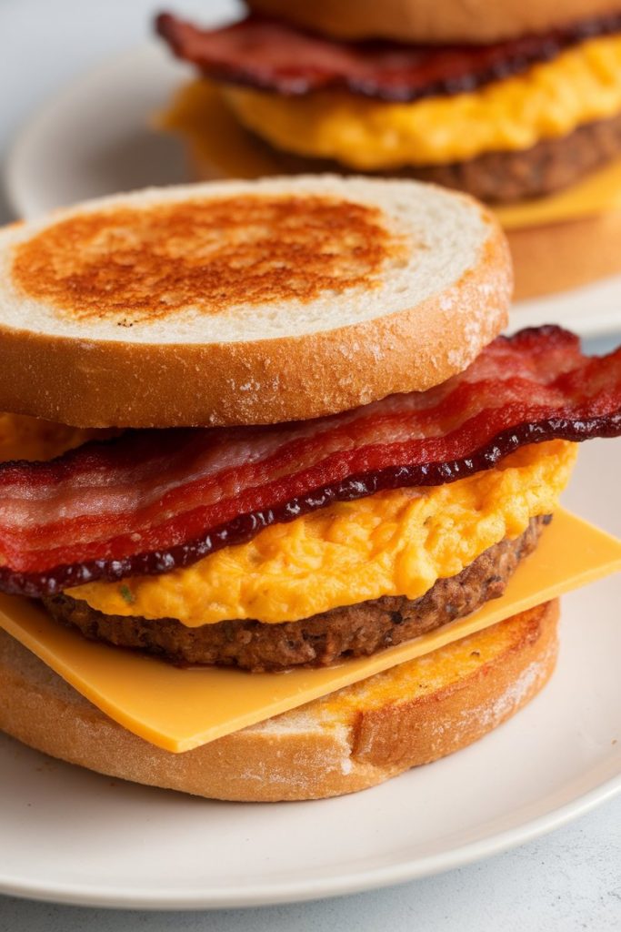 Tempeh Bacon Breakfast Sandwich