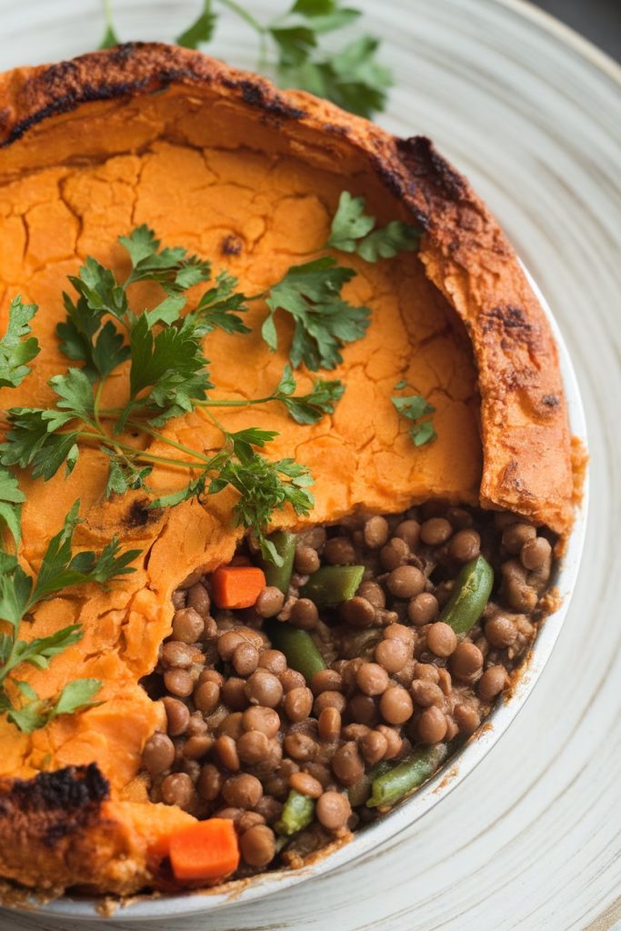 Lentil Shepherd's Pie with Sweet Potato Topping