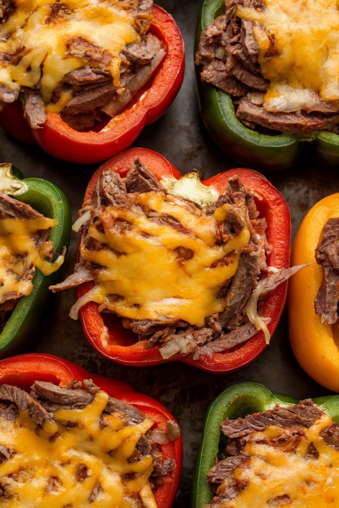 Philly Cheesesteak Stuffed Peppers