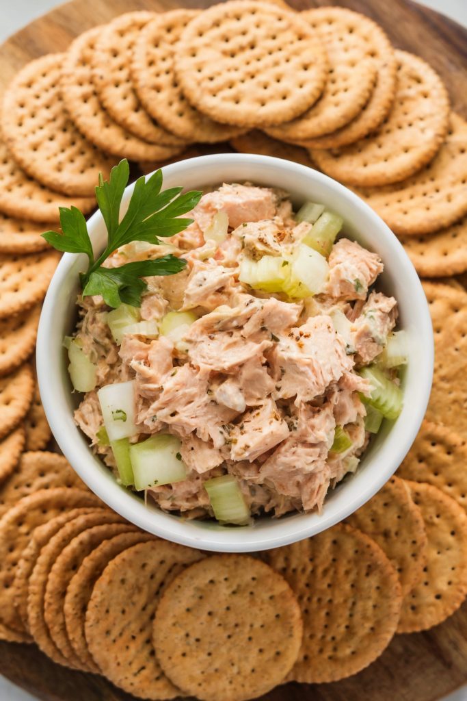 Tuna Salad With Whole Wheat Crackers