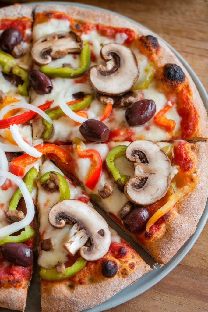 Mediterranean Pizza on Whole Wheat Crust