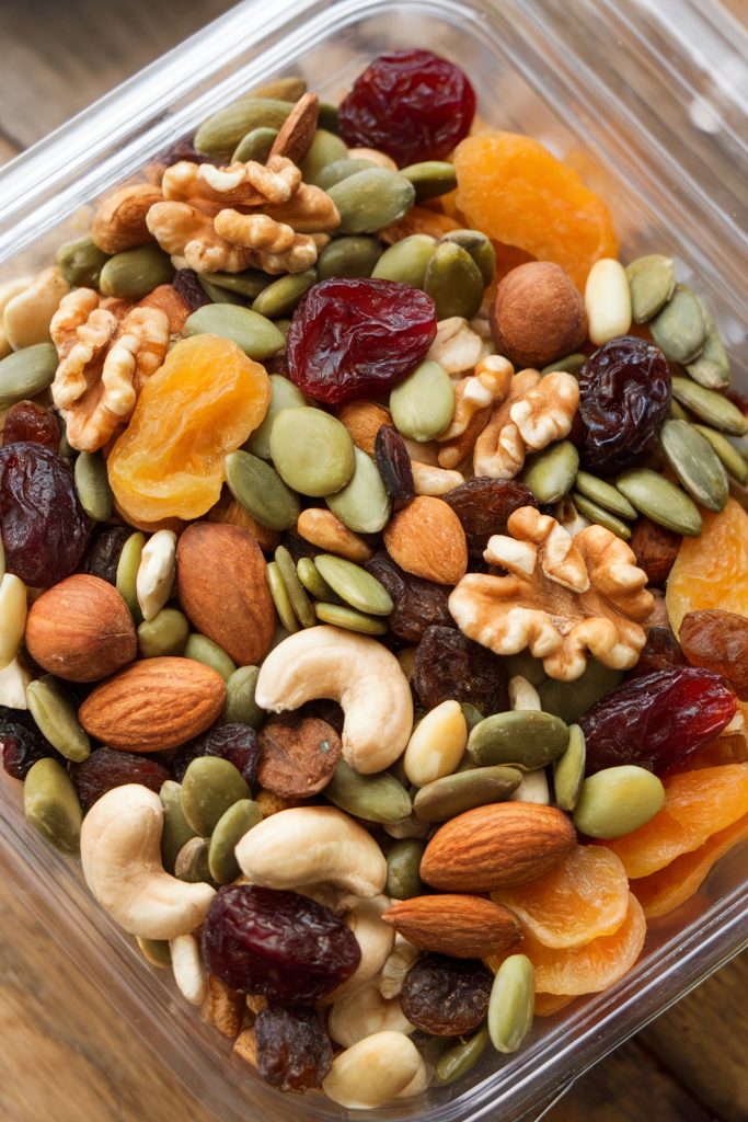 Trail Mix With Nuts, Seeds, and Dried Fruit