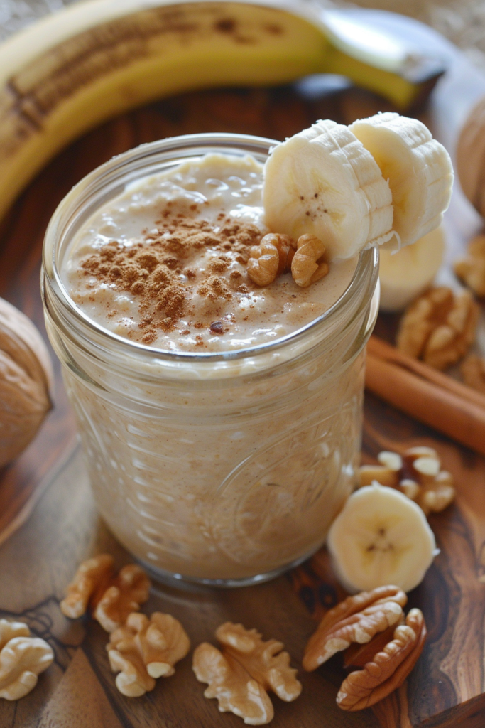 Banana Bread Overnight Oatmeal