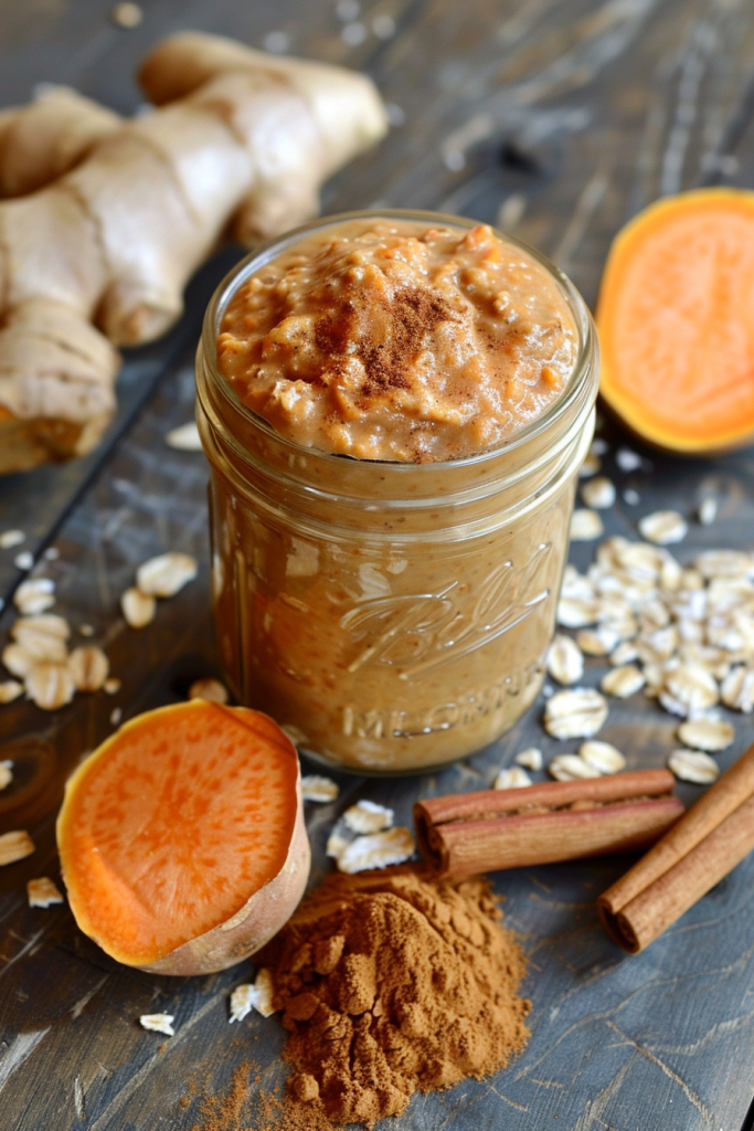 Sweet Potato Pie Overnight Oatmeal