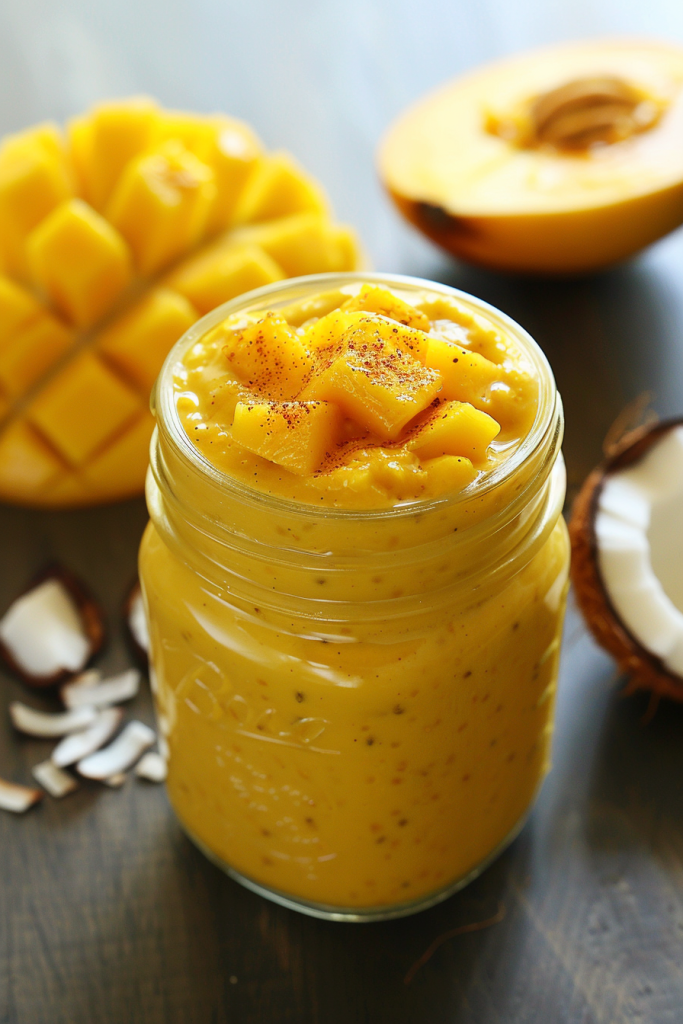 Mango Coconut Overnight Oats