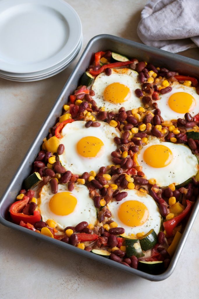 Sheet Pan Eggs With Veggies