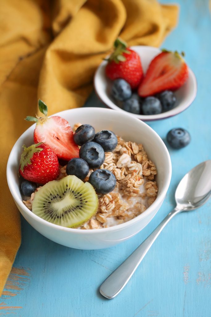 Cereal With Milk and Fruit