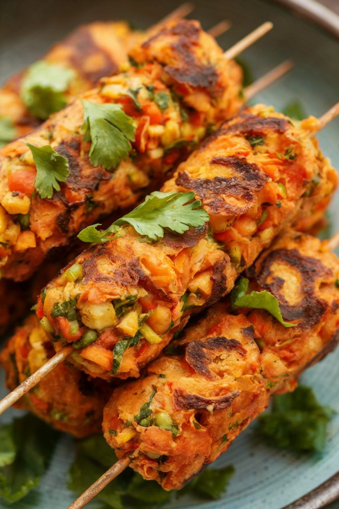 Air Fryer Vegetable Seekh Kebab