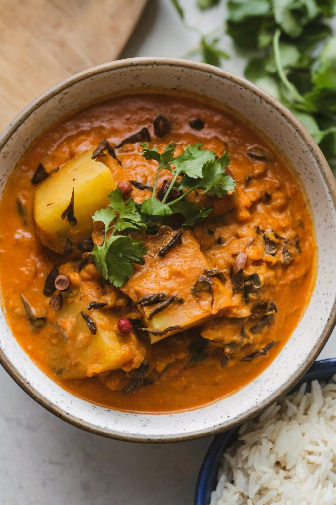 Aloo Methi Tamatar Sabzi (Potato Curry)