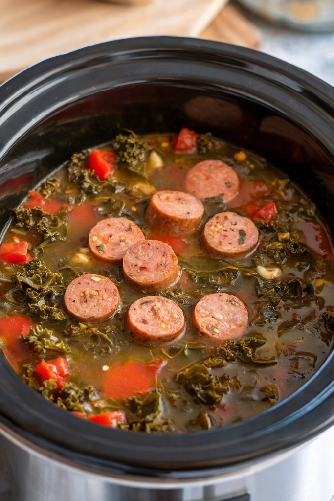Spicy Sausage and Kale Soup