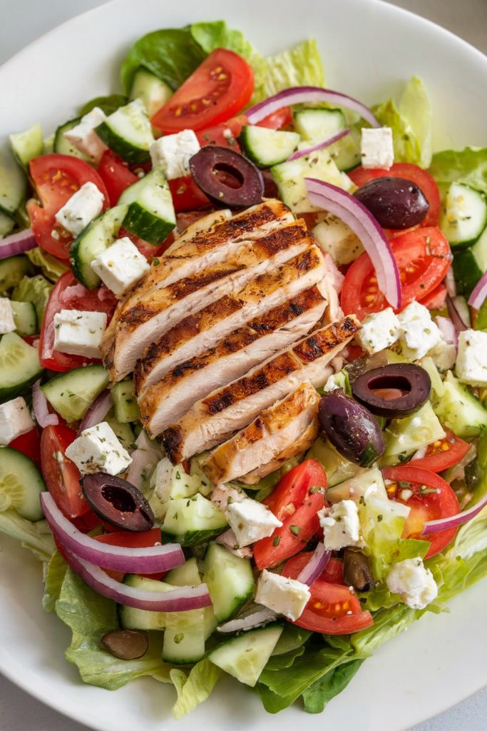 Greek Salad with Grilled Chicken
