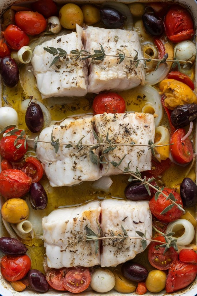 Mediterranean Baked Cod