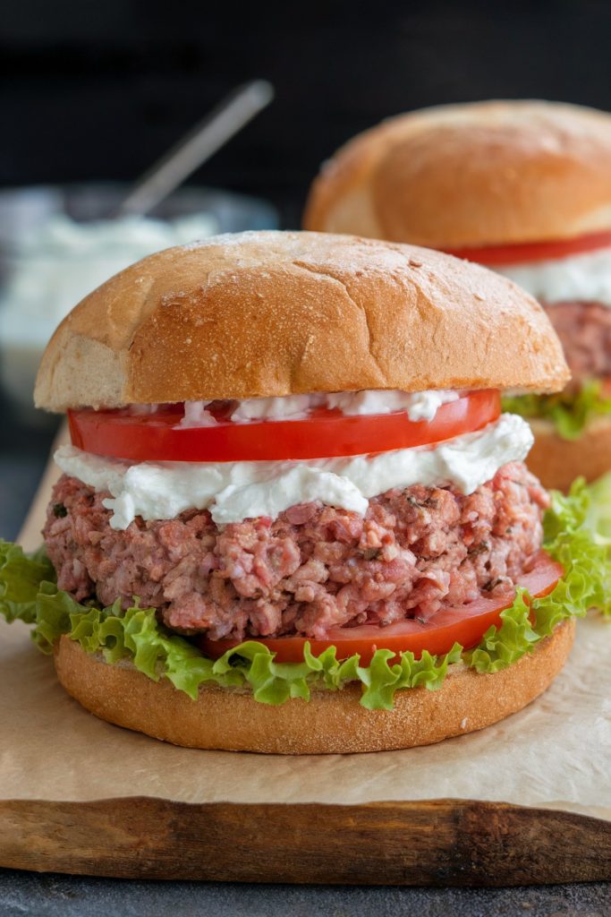 Mediterranean Turkey Burgers with Tzatziki Sauce