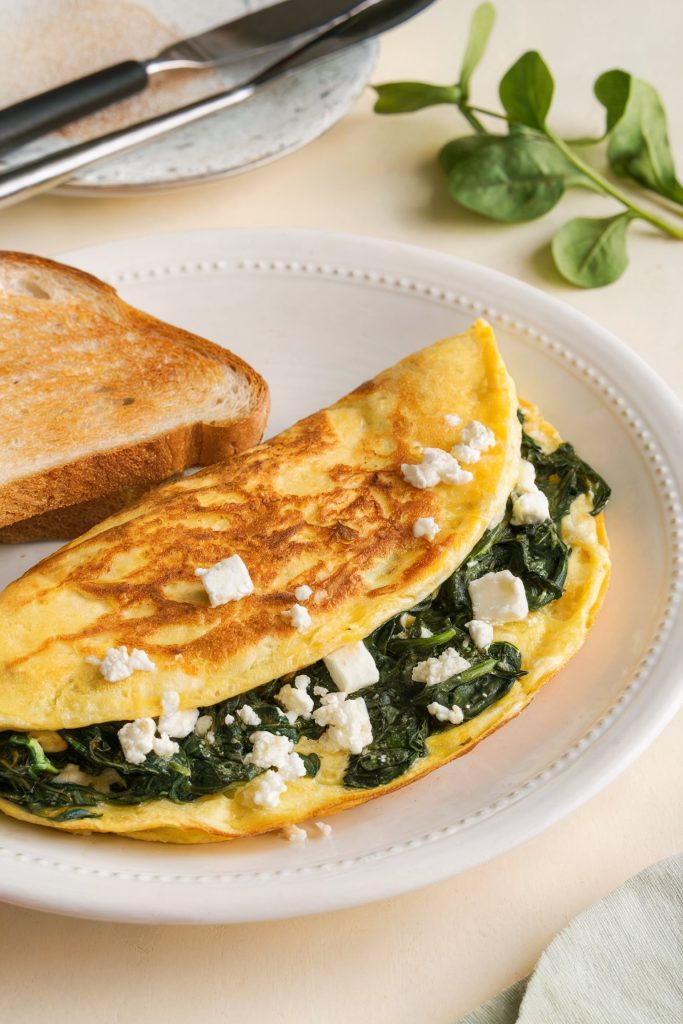 Spinach and Feta Omelet