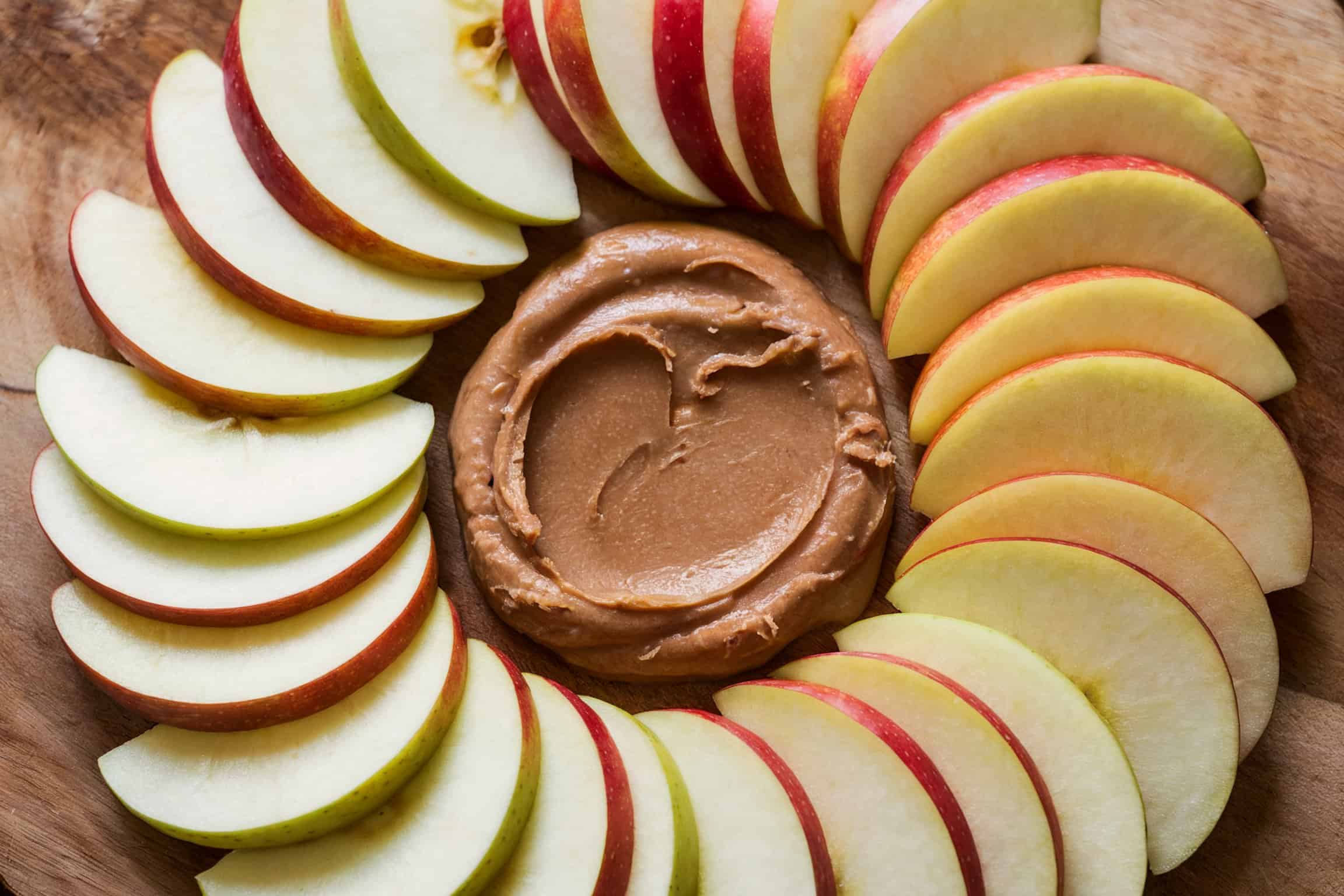 Apple Slices with Almond Butter