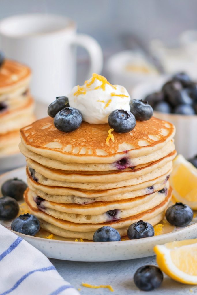  Blueberry Lemon Ricotta Pancakes