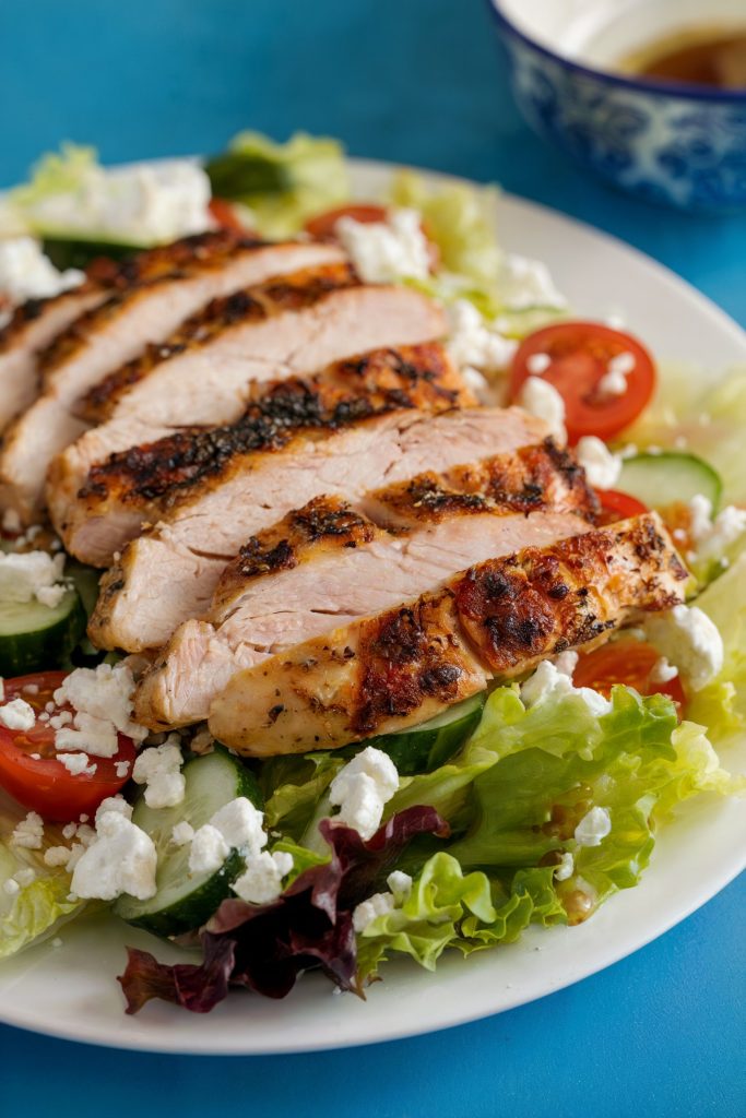 Greek Salad with Grilled Chicken