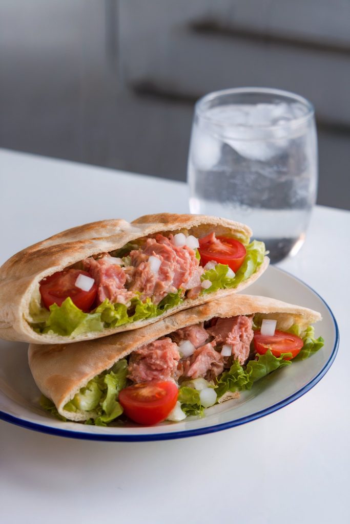 Tuna Salad with Whole Wheat Pita Bread