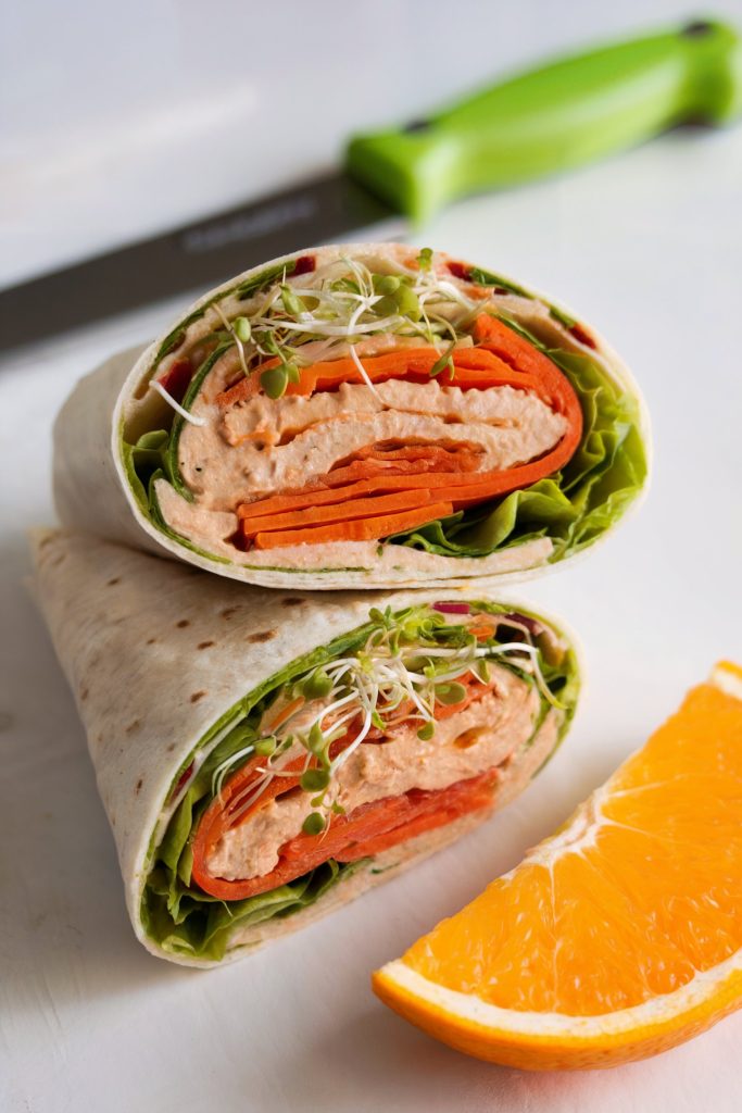 Hummus and Veggie Wrap